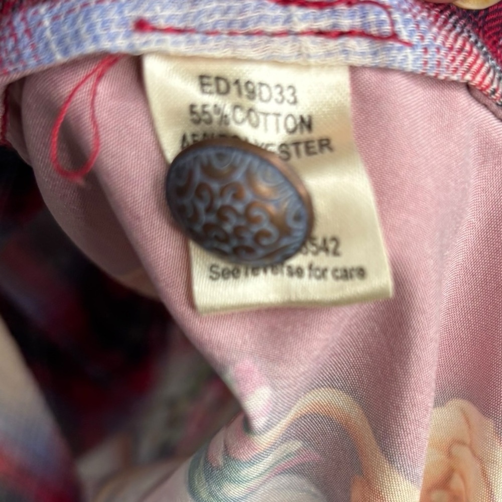 Aratta Silent Journey Mixed Fabric Embroidered Embellished Tunic Top Large - Picture 5 of 11